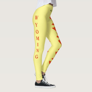 Wyomoming Staat Blume Indische Paintbrush-Leggings Leggings