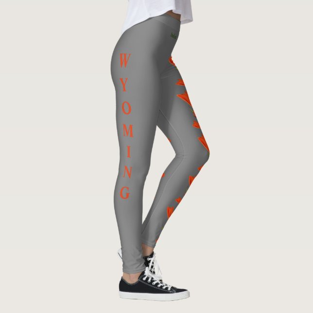 Wyomoming Staat Blume Indische Paintbrush-Leggings Leggings (Rechts)