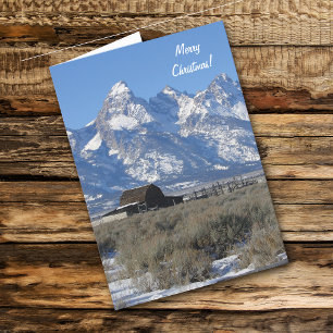 Wyomoming Tetons Weihnachtskarte Feiertagskarte
