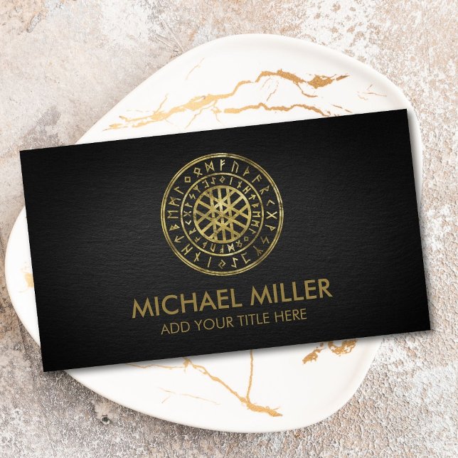 Wyrd und Runic Alphabet Business Card Visitenkarte (Von Creator hochgeladen)