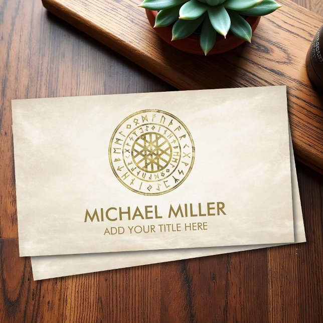 Wyrd und Runic Alphabet Business Card Visitenkarte (Von Creator hochgeladen)
