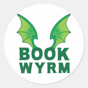 WYRM BUCHEN RUNDER AUFKLEBER