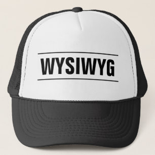 Wysiwyg-Fernlastfahrerhut  , was Sie sehen, ist, Truckerkappe