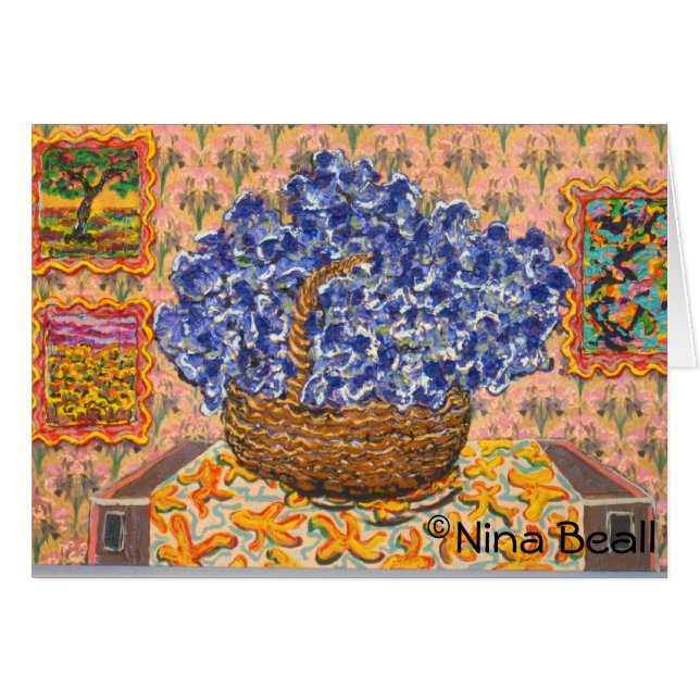 "Wysteria bleu à l'oignon," par Nina Beall (Devant horizontal)