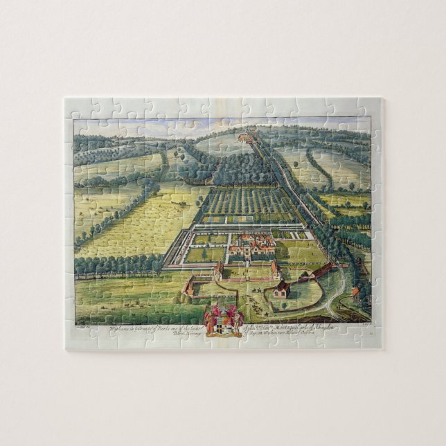 Wytham im Landkreis von Berkshire gravierte durch (Horizontal)