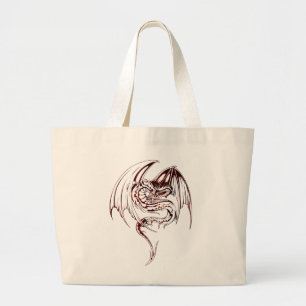 Wyvern Dragon sind Mythische Wesen der Fantasie Jumbo Stoffbeutel