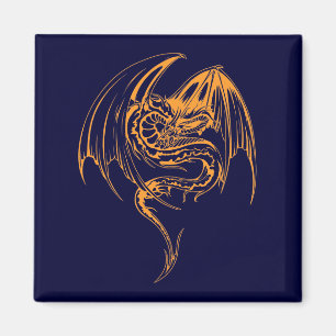 Wyvern Dragon sind Mythische Wesen der Fantasie Magnet
