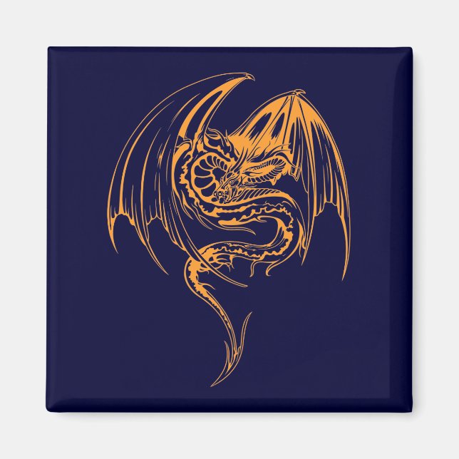 Wyvern Dragon sind Mythische Wesen der Fantasie Magnet (Vorne)