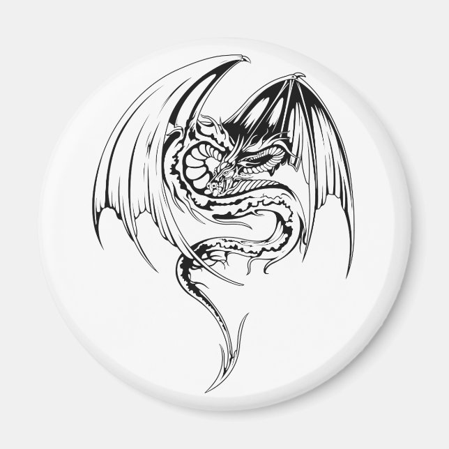 Wyvern Dragon sind Mythische Wesen der Fantasie Magnet (Vorne)