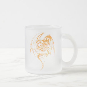 Wyvern Dragon sind Mythische Wesen der Fantasie Mattglastasse