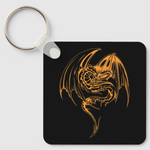 Wyvern Dragon sind Mythische Wesen der Fantasie Schlüsselanhänger