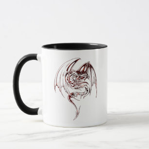 Wyvern Dragon sind Mythische Wesen der Fantasie Tasse