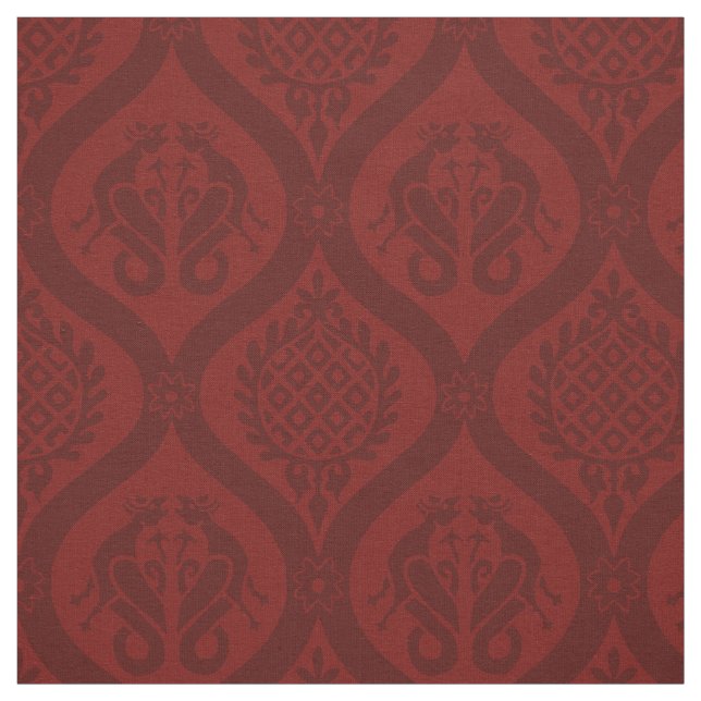 Wyvern Ogee, Deep Red Stoff (Muster)