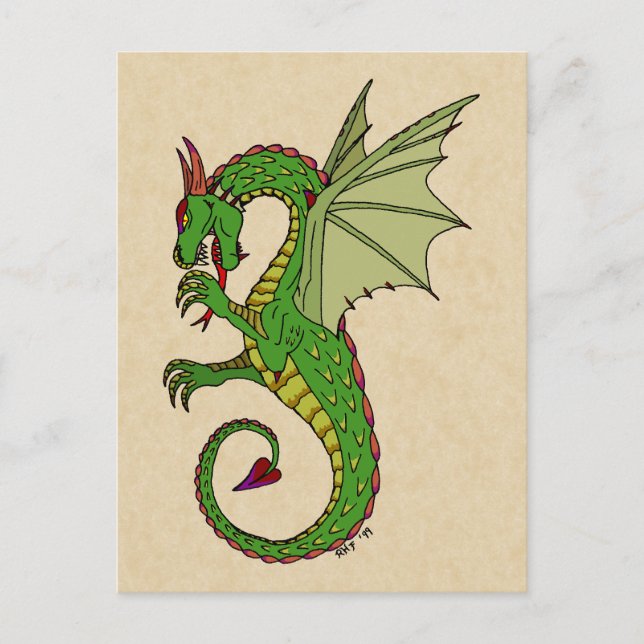 Wyvern Postkarte (Vorderseite)