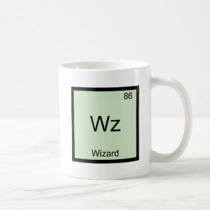 Wz - Wizard Funny Element Chemistry Symbol T - Shi Kaffeetasse