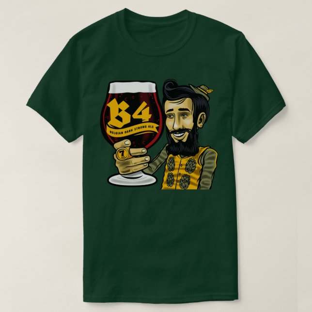 x27B4x27 Belgischer Dunkler Starker Ale t T T-Shirt (Design vorne)