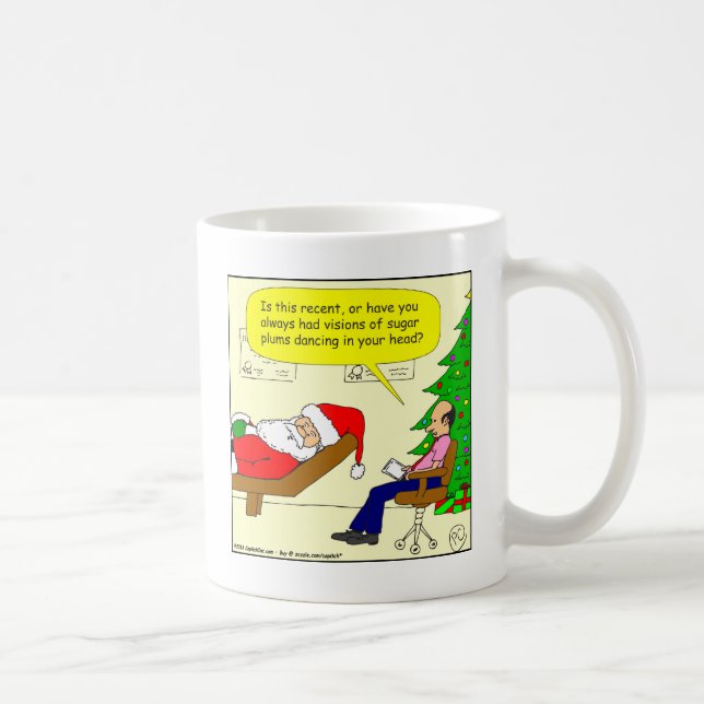 x30 Sankt spricht mit seinem Therapeuten - Cartoon Kaffeetasse (Rechts)