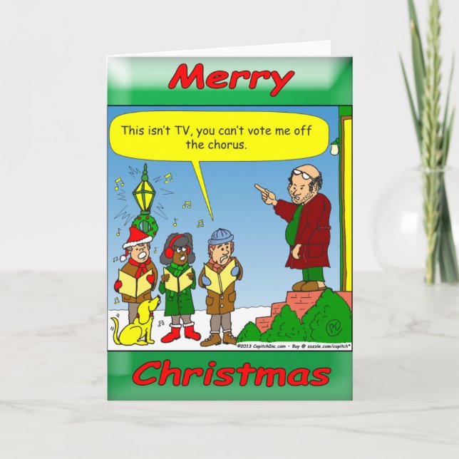 x54 Weihnachtskritiker Feiertagskarte (Vorderseite)