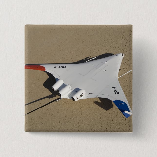 X-48B Blended Wing Body Unbemanntes Luftfahrzeug 2 Button (Vorderseite)