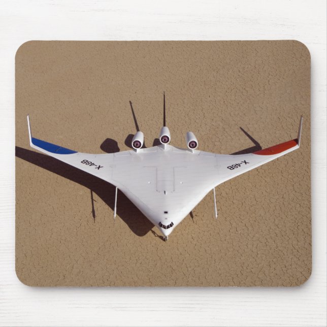 X-48B Blended Wing Body Unbemanntes Luftfahrzeug 3 Mousepad (Vorne)