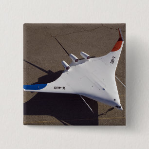 X-48B gemischtes Flügel-Körperunbemanntes Button