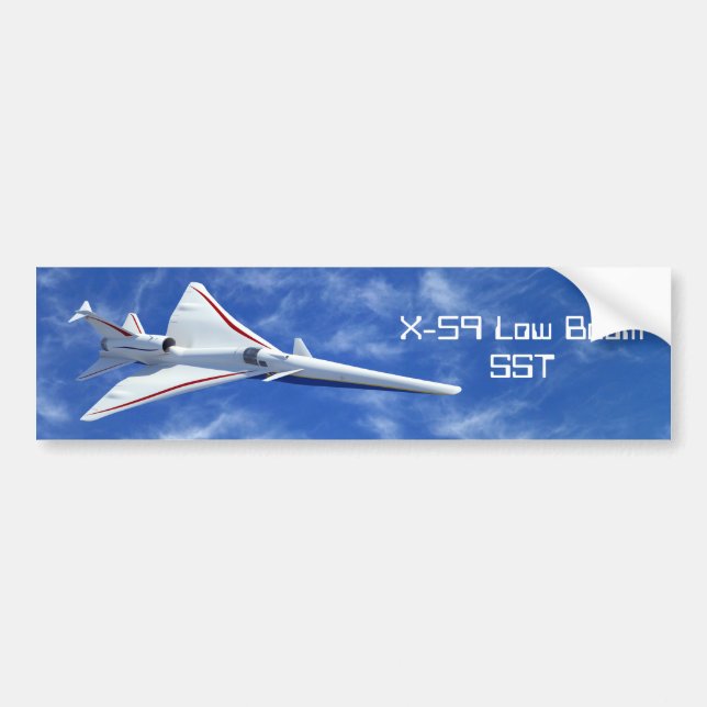 X-59 Billigflugzeuge mit Sonderraumflugzeug Autoaufkleber (Vorne)