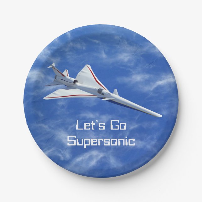 X-59 Billigflugzeuge mit Sonderraumflugzeug Pappteller (Vorderseite)