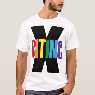 X-Andeutung aufregender Original-Buchstaben aus sc T-Shirt