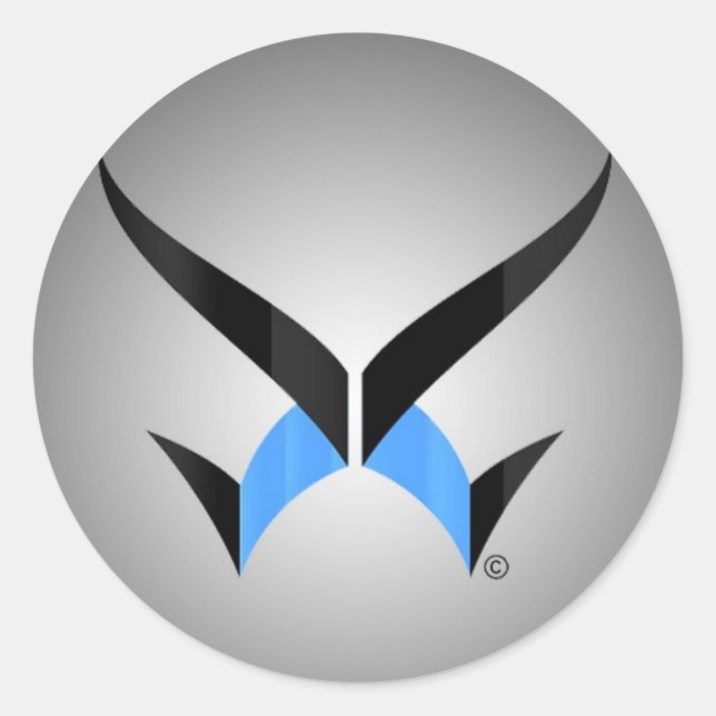 x-Aufkleber Runder Aufkleber (Vorderseite)