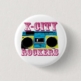 X-CITY ROCKER-Abzeichen Button