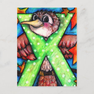 X ist für Xenops Postkarte