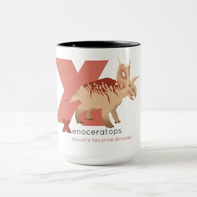 X like Xenoceratops Mug Tasse (Zentrum)