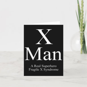 X Man Fragile X Syndrome Awareness Karte