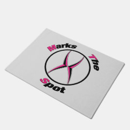 X markiert den Punkt Fußmatte