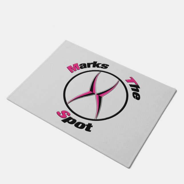 X markiert den Punkt Fußmatte (Schrägansicht)