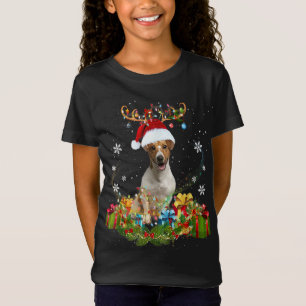 X-Mas Fox Weihnachtslicht Funny Wild Animal Desig T-Shirt