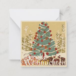 X-Mas Motiv, mit Geschenken unterm Weihnachtsbaum Mitteilungskarte