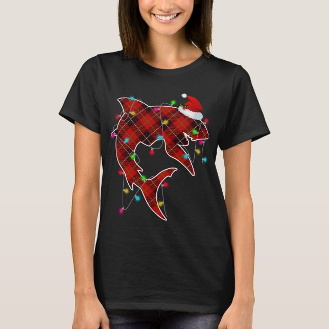 X-Mas Shark Ocean Sea Fish Weihnachtswal T-Shirt (Vorderseite)