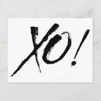 X&O Hugs and Kisses Liebe Black & White