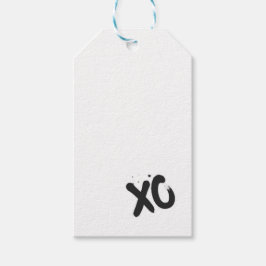 X O Liebe Geschenkmarke Geschenkanhänger