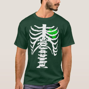 X-Ray Irish Kleeblatt mit Bones St Patricks T-Shirt