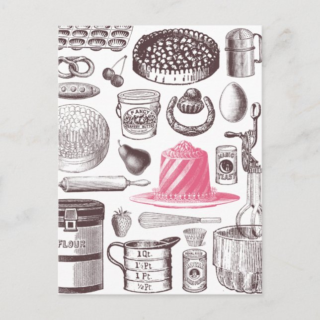 X-Ray Patisserie Postcard Postkarte (Vorderseite)