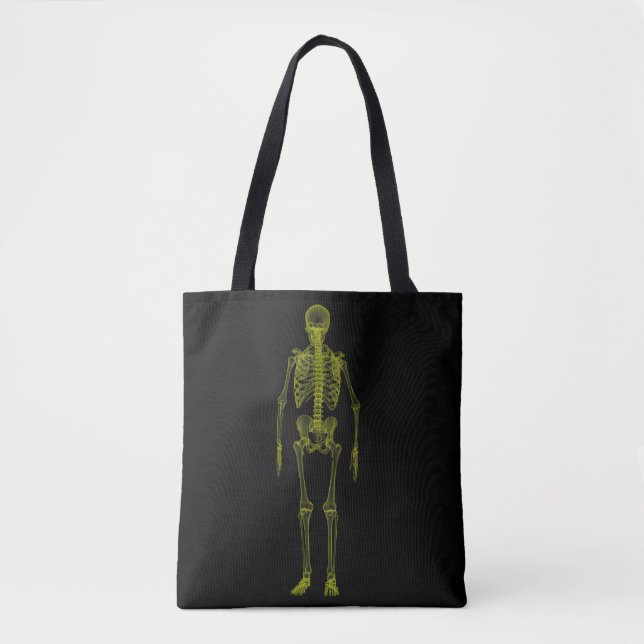 X-Ray Skeleton Tote Bag Tasche (Vorderseite)