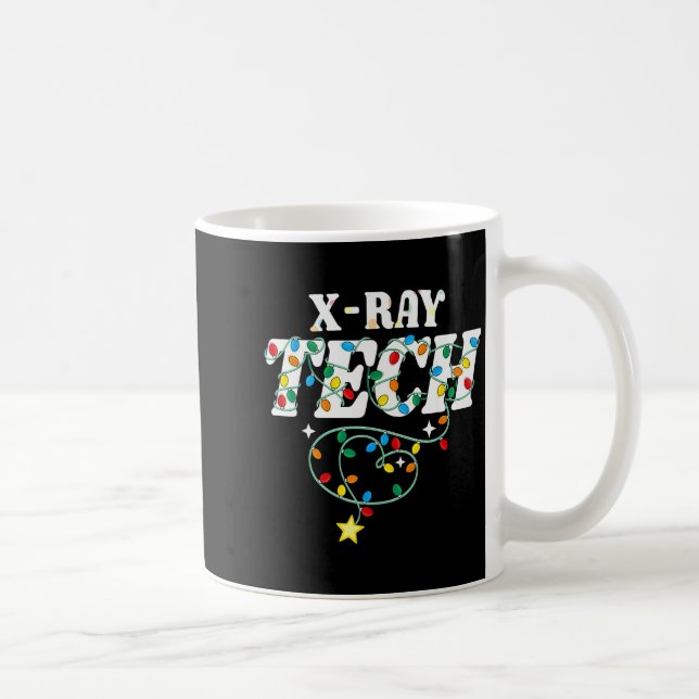 X-ray Tech Christmas Radiologic Technologist Techs Kaffeetasse (Rechts)