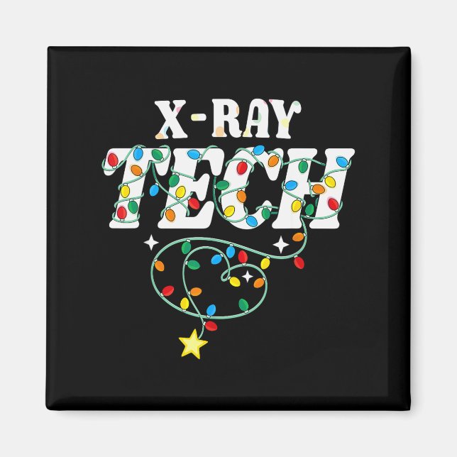 X-ray Tech Christmas Radiologic Technologist Techs Magnet (Vorne)