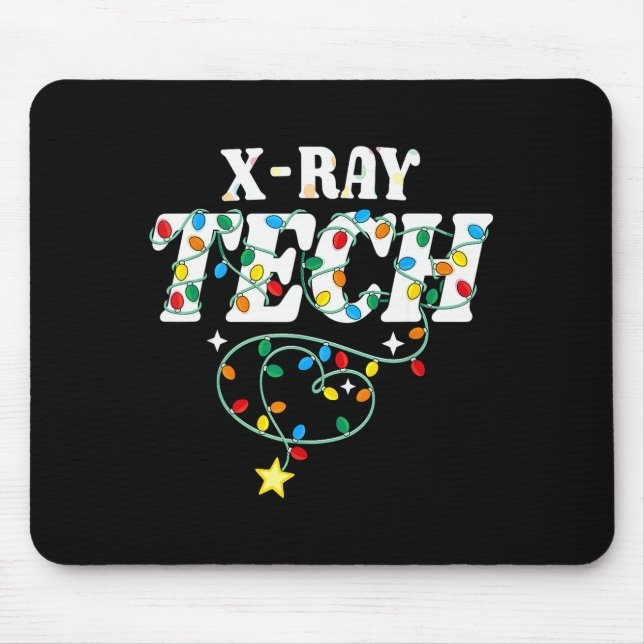 X-ray Tech Christmas Radiologic Technologist Techs Mousepad (Vorne)