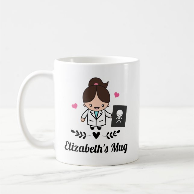 X Ray Techniker Radiologe Kaffeetasse (Links)