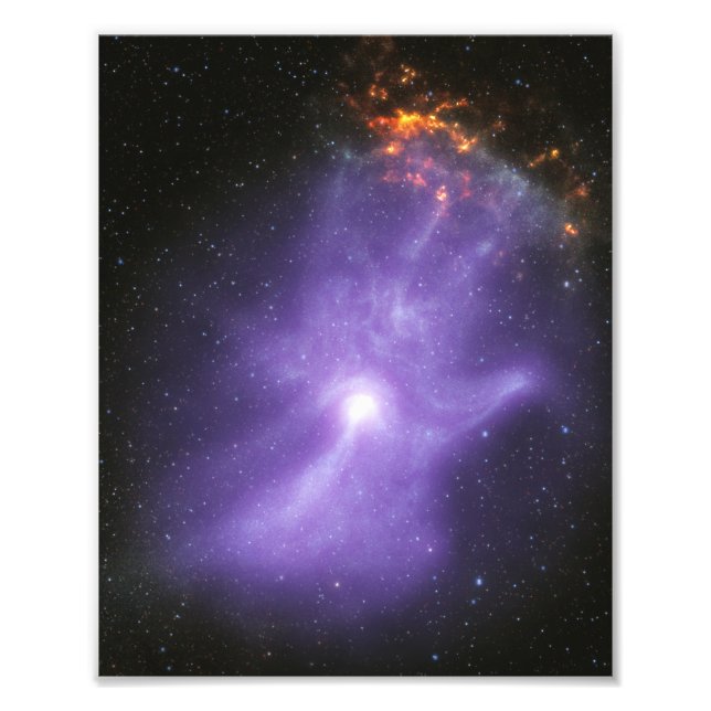 X-Ray Teleskope galant kosmische Hand Fotodruck (Vorne)
