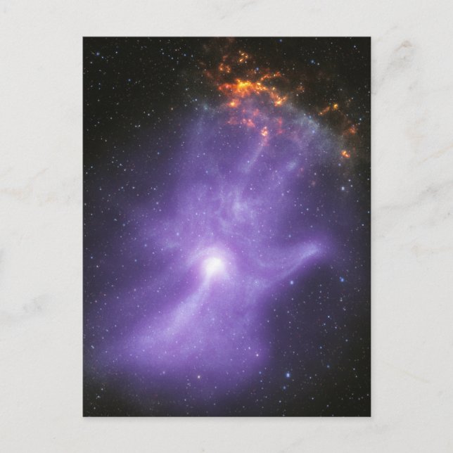 X-Ray Teleskope galant kosmische Hand Postkarte (Vorderseite)