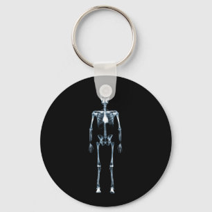 X-Ray Vision Blue Single Skeleton Schlüsselanhänger